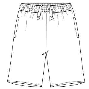 Fashion sewing patterns for MEN Shorts Bermudas Bascketball 2974